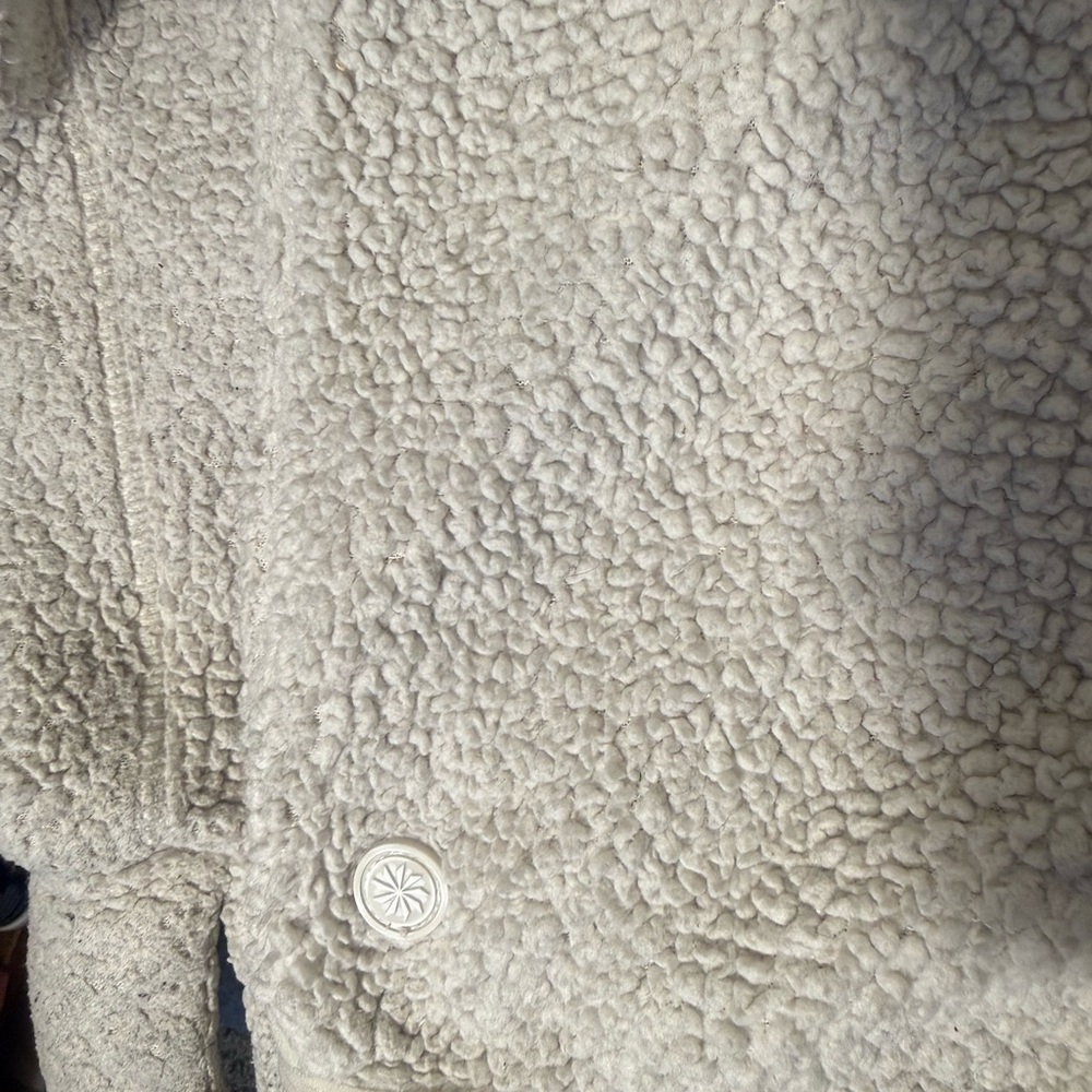 Athleta Girl  Cream Sherpa Kids Jacket - Picture 6 of 6